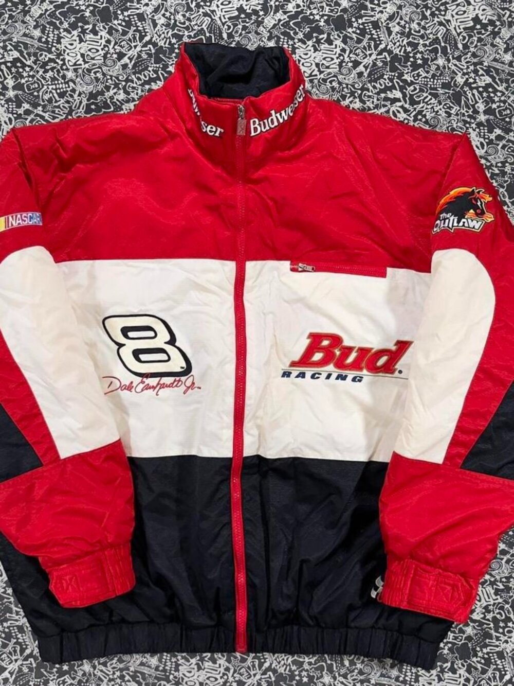 Vintage Dale Earnhardt Jr #8 Budweiser NASCAR Chase Racing Jacket XL
